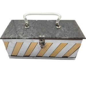 Vintage Dorset Rex Fifth Avenue Lucite Clutch Bag MCM Mad Men Mod purse